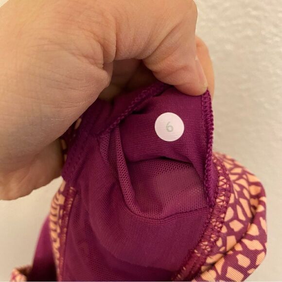 Lululemon Nouveau Limits Tank Regal Plum purple Miss Mosaic Peach Fuzz -6 - Picture 9 of 10